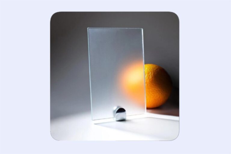 Баннер popup Стекло Сатината матовая бесцветное